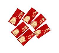 Enveloppes rouges pour argent, gaufrage en feuille d'or traditionnelle, grand paquet rouge pour festival du printemps 2026 - Pour festival du printemps, mariage, fiançailles, anniversaire, mariage