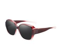 Enveloppez Autour Des Lunettes De Soleil Pour Les Femmes - Ajustement Polarisé Sur Des Lunettes De Soleil Carrées, Des Lunettes De Blocage UV | Nuances De Protection Confortables Pour La Conduite, Les