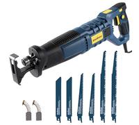 ENVENTOR 850 W Scie sabre réglable sans outil, changement de lame, grande zone de préhension souple, avec lame de scie pour bois)