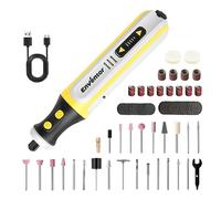 ENVENTOR 8V Outil Rotatifs Multifonction Sans Fil avec 80 Accessoires Kit, 5 Vitesse Variable 5000-28000 RPM, Charge USB, Mini Outil Rotatif Pour Gravure, Meulage, Polissage, PerçAge, Nettoyage