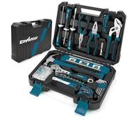 ENVENTOR Caisse à Outil, 158 Pièces Malette Outils Complete, Boîte à Outils avec jeu de Tournevis, Marteau, Pinces et clé à Douille à Cliquet, Bricolage, Garage, Boîte à Outils de Voiture