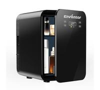 Enventor Mini Frigo 10L, Double Système de Refroidissement, Noir