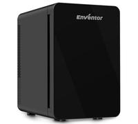 Enventor Mini Frigo 15L, Chambre et Voiture - Silencieux, Portable pour Cosmétiques, Bureau, Dortoir - 220V AC/12V DC, Modes de Chauffage et de Refroidissement