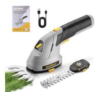 ENVENTOR Taille-Haies 2-en-1 sans Fil, 7,4V, 2000mAh, Lame de Taille-Haies et Ciseaux à Gazon, USB-C, 2 Lames Interchangeables, pour Haies, Arbustes & Bordures