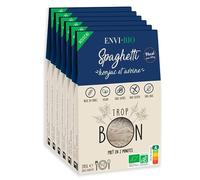 ENVI Bio - Spaghettis de Konjac Bio- Pâtes sans gluten - Pâte Konjac & Farine d'Avoine Bio - Vegan, Gluten Free, Faible en calorie - Box de 6 paquets x 270g