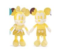 ENVI Disney Lot de 2 Peluches Mickey et Minnie Couleurs Pastel 30,5 cm (Jaune, Mickey et Minnie)