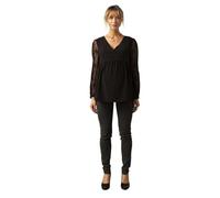 ENVIE DE FRAISE Blouse de Grossesse en crêpe et Dentelle Noir 34