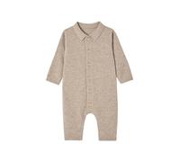 ENVIE DE FRAISE Combinaison Naissance en Laine et Cachemire Brodé beige chiné 18M(81CM)