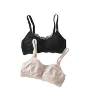 ENVIE DE FRAISE Lot 2 brassières Grossesse et Allaitement sans Coutures Anthracite L