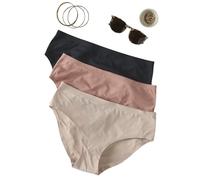 ENVIE DE FRAISE Lot de 2 culottes de grossesse sans coutures en microfibre beige 34/36