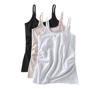 Lot de 3 débardeurs grossesse et allaitement blanc 46/48