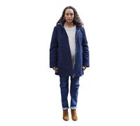 ENVIE DE FRAISE Parka évolutive de grossesse et portage doublée imitation fourrure léopard marine 34