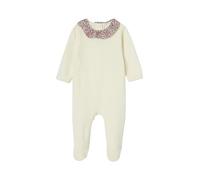 ENVIE DE FRAISE Pyjama en Velours et Tissu Liberty écru 6M(67CM)