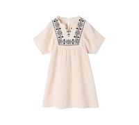 ENVIE DE FRAISE Robe brodée Fille Capsule mère-Fille Sable 12A