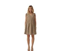 Robe courte grossesse en broderie anglaise ENVIE DE FRAISE manches volantées kaki 42