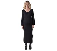 ENVIE DE FRAISE Robe Longue de Grossesse en Maille côtelée Noir 46/48