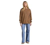 ENVIE DE FRAISE Sweat Femme Léopard Mère Fille Coton Bio Beige 46/48