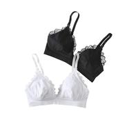 Envie DE FRAISELot 2 Soutiens-Gorge en Dentelle Grossesse et allaitementblanc + noir90C