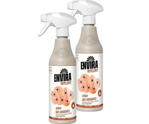 Envira Spray Anti-araignées - Anti-araignées à Action prolongée - sans Odeur & à Base d'eau - 2 x 500 ML