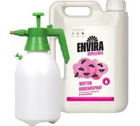 Envira Spray Anti-Mites - Anti-Mites à Action Longue Durée - anti mites alimentaires - sans Odeur & A Base d'eau - 2L + Pulvérisateur à pression 2L