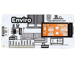 ENVIRO PHAT Board, ENVIRO, qualité de l'air, cartes et modules intégrés pour fille - Raspberry Pi, Qté 1 | PIM486