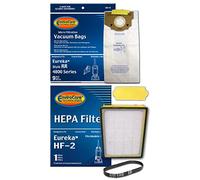 EnviroCare Kit d'alimentation de rechange pour aspirateur Eureka 4870 - Fabriqué pour s'adapter aux aspirateurs Eureka RR - 9 sacs et 1 courroie R et filtre Hf2 et 70082