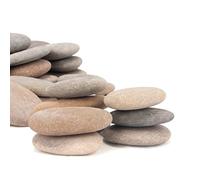 [Environ 232 pièces - 240 pièces] (8,2 kg) pour travaux manuels, peinture, roches de rivière de 3,3 à 5,6 cm pour peinture, pierres de bricolage, pierres lisses, pierres plates pour arts, artisanat, décoration, peinture sur roche