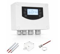 ENVIRON - Clima 600 Commande de chauffage guidée par les intempéries avec kit de sonde | 18 schémas d'installation | Régulation du mélangeur de circuit de chauffage Pompe de commande 3 voies