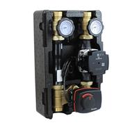 ENVIRON Groupe de pompe circuit de chauffage avec Grundfos UPM3 Hybrid 25/7, mélangeur à trois voies et servomoteur Esbe, kit de circuit de chauffage mélangeur DN25 Pompe à haute efficacité