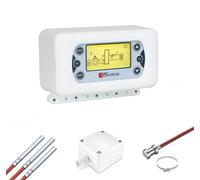 ENVIRON Régulateur de circuit de chauffage Clima500 avec kit de sonde | Régulateur de différence de température pour chaudières à bois et poêles à bois | Régulateur de commande de circuit de chauffage