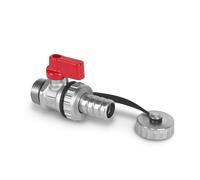 ENVIRON Robinet à boisseau sphérique KFE AG 1/2", vanne de remplissage et de vidange de chaudière auto-étanche