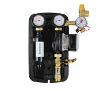 ENVIRON Station solaire avec pompe à haut rendement Wilo Para 15/6 - Pompe à 2 brins - Groupe de pompes DN20 / ¾ " - Système solaire bidirectionnel