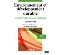 Environnement et développement durable: Une approche méta-économique