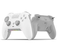 Envision Pro Sans Fil V1 (2023) Pc Manette De Jeu - Cinq Touches G-Keys Amovibles - Palettes Arrière Amovibles - Déclencheurs Instantanés - Compatible Icue - Blanc