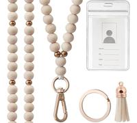 Envoi Artistique De Code Sphère Chêne Avec Des Franges Décoratives Propriétaire Carte D'identité Travail Permanent Pour L'organisation Professionnelle Bureau Porte-clés Décoration