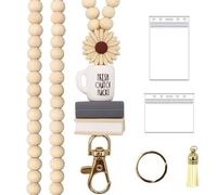 Envoi Artistique De Code Sphère Chêne Avec Des Franges Décoratives Propriétaire Carte D'identité Travail Permanent Pour L'organisation Professionnelle Bureau Porte-clés Décoration