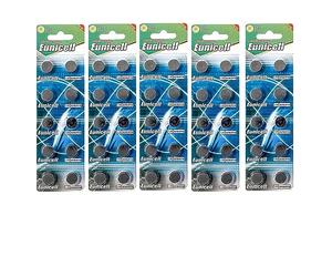 Envoi avec Suivi Eunicell Lot de 50 Piles Boutons alcalines AG10/SR1130/SR54/SR1131/389/390 1,5V