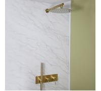 Essebagno Envol colonne de douche encastrée mécanique or brossé