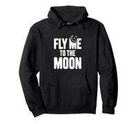 Envole-Moi vers la Lune | Espace rétro Vintage Sweat à Capuche