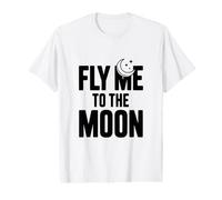 Envole-Moi vers la Lune | Espace rétro Vintage T-Shirt Graphique avec Valeur