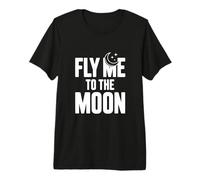 Envole-Moi vers la Lune | Espace rétro Vintage T-Shirt Haut de Gamme