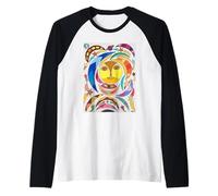 Envole-moi vers la lune Retro Cosmic Dreams Pop Art Manche Raglan