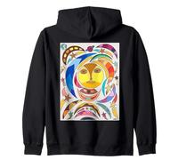 Envole-moi vers la lune Retro Cosmic Dreams Pop Art Sweat à Capuche
