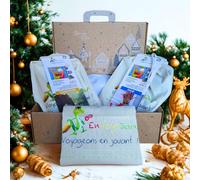 EnVoyaJeux Coffret de Noël Découverte Culturelle pour Enfants Fille ou garçon, Kit d'Immersion Multi activités sur l’Italie et Le Cambodge, 6-11 Ans, Fabriqué en France
