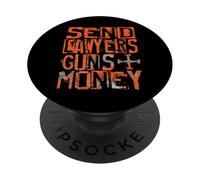 Envoyer aux avocats des Armes et de l'argent Funny Attorney PopSockets PopGrip Adhésif