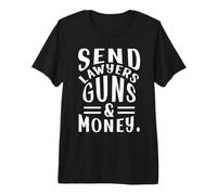 Envoyer aux avocats des Armes et de l'argent Funny Attorney T-Shirt Haut de Gamme