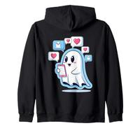 Envoyer des SMS Ghost Halloween Chat Social Sweat à Capuche