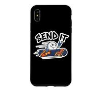ENVOYEZ-Le Extreme Snowboarder Cartoon Rock on Shredder Vibe Coque pour iPhone XS Max