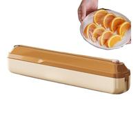 Envuello Dispensador Con Cortador, Dispensador De Organizador Para Envoltura De Papel De Aluminio - Preparación De Cocina Simplpara Envoltura De Papel De Aluminio | Cortador Corredizo De Comida Para L