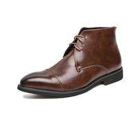 ENWIND Bottes De Cuir À Lacets Homme Bottine De Bureau Affaires Oxford,Marron,41 EU